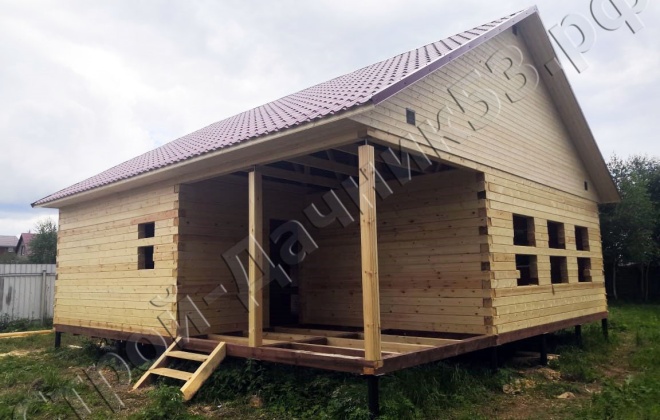 1 Брусовой дом ОД-11 9×9, 81 м², Московская область, Раменский район, посёлок Рыболовское,  ДНТ «Лазурный Берег» (4)